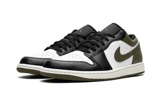 Air Jordan 1 Low Black Toe Medium Olive 553558 092