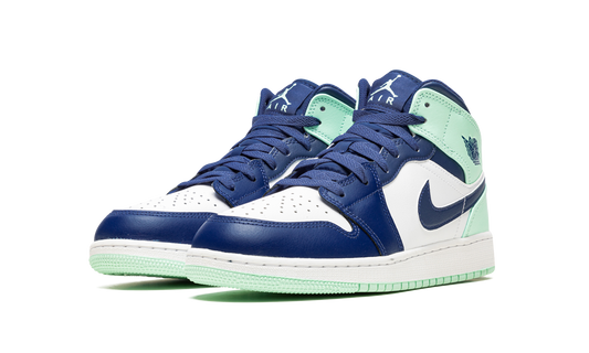 Air Jordan 1 Mid GS Blue Mint 554725 413