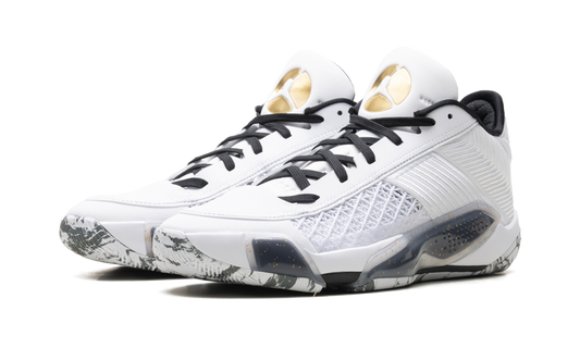 Jordan 38 Low White Metallic Gold Black FD2326 107