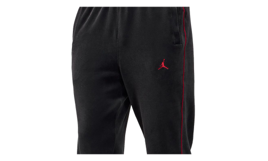 Jordan Brooklyn Velour Track Trousers Black / Gym Red HV1872 010