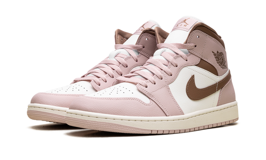 Jordan 1 Mid WMNS Pink Oxford Brown BQ6472 620