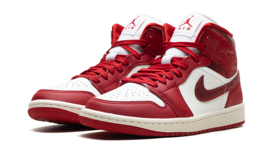 Air Jordan 1 Mid WMNS Red Cracked Leather HJ9337 106