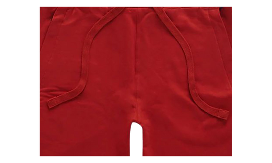 Jordan Craig Palma French Terry Fleece Shorts Red 8350S RED