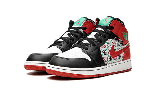 Jordan 1 Mid GS Ugly Christmas Sweater DM1208 150